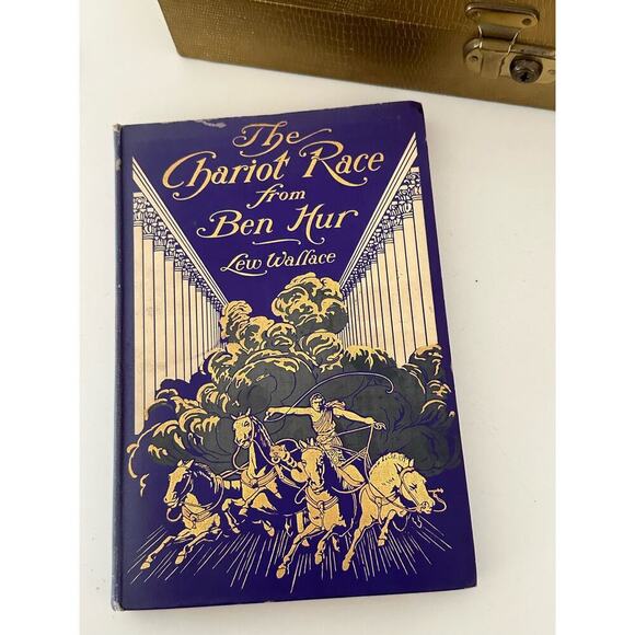 The Chariot Race From Ben Hur by Lew Wallace Victorian Decorated Book - Picture 3 of 13